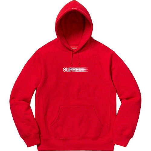 Supreme Motion Logo Hooded Sweatshirt Red SS20