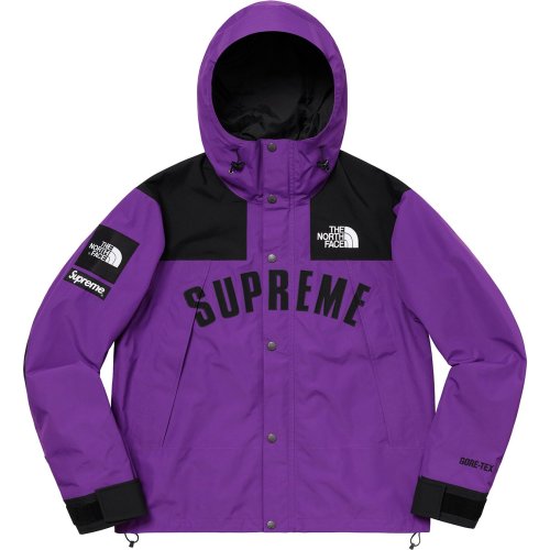 Supreme The North Face Arc Logo Mountain Parka Purple