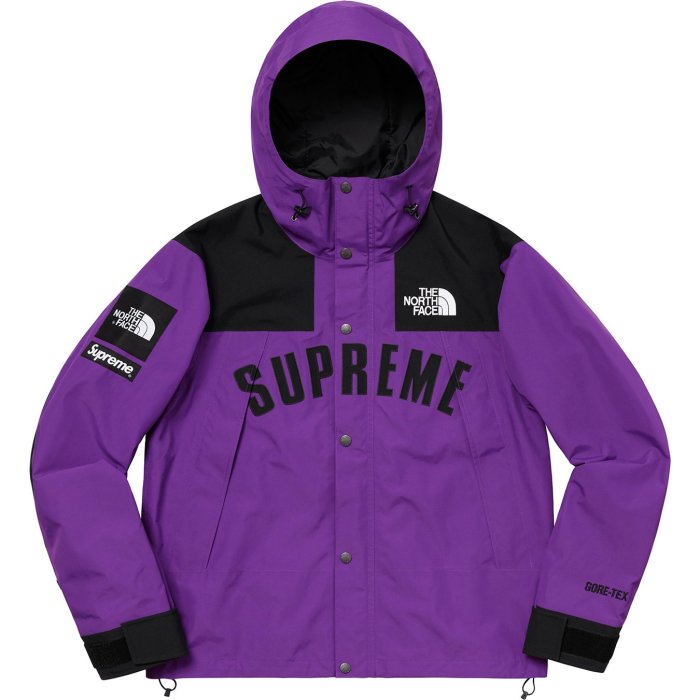 Supreme The North Face Arc Logo Mountain Parka Purple