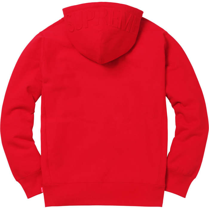 Supreme Embossed Logo Hooded Sweatshirt