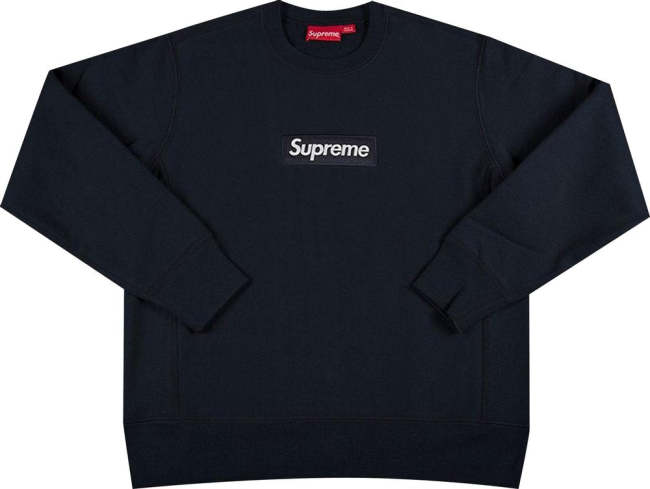 Supreme Box Logo Crewneck Navy