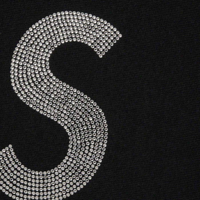 Supreme x Swarovski S Logo Hooded Sweatshirt Black
