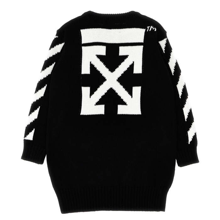 OFF-WHITE Classic Arrow Tab Knit Dress