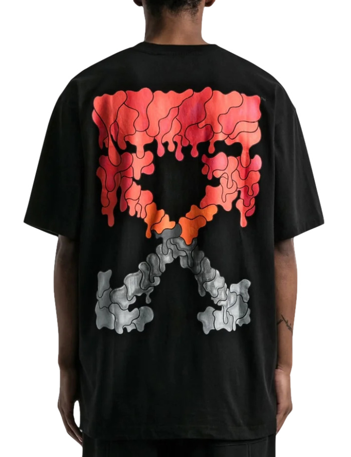 OFF-WHITE RED MARKER OVER T-SHIRT BLACK