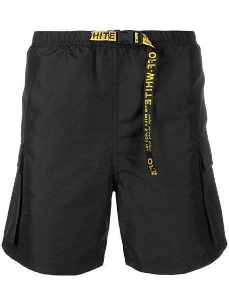 Off-white Black swimsuit with belt