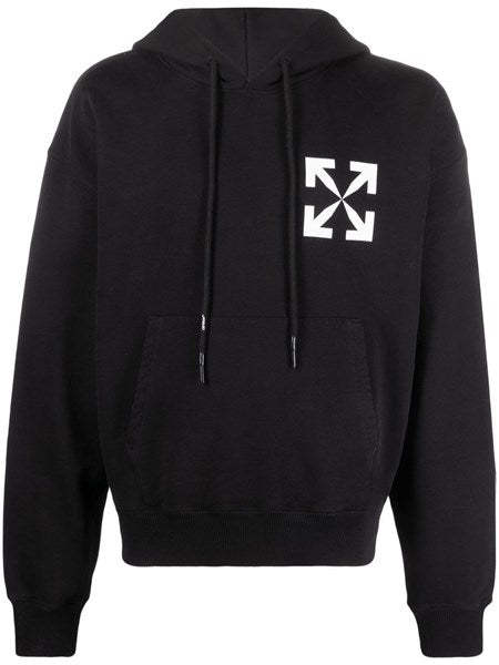 Off-white Black hoodie with arrows logo