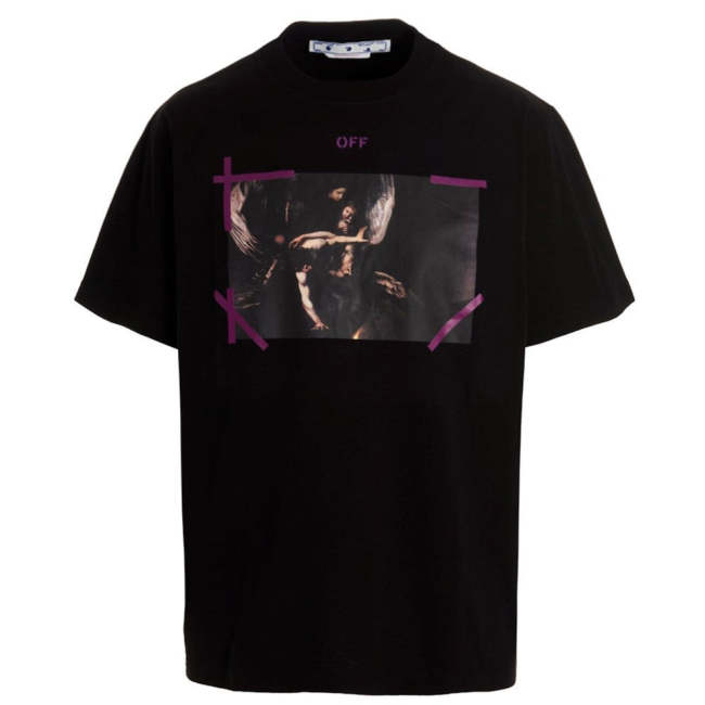 OFF-WHITE 'Arrow Caravaggio Mercies Skat' T-shirt