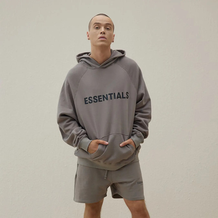 FOG FEAR OF GOD ESSENTIALS letter casual sweatshirt 20 multi-line loose hoodie