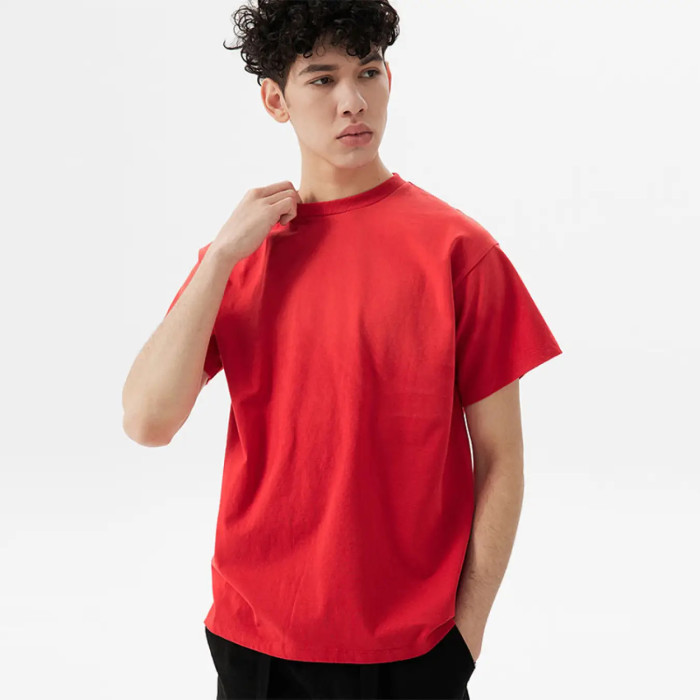 FOG FEAR OF GOD Season 7 main line 7-word loose casual T-shirt red
