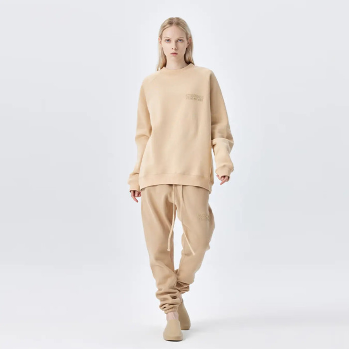 FOG FEAR OF GOD ESSENTIALS double line 23 letters simple round neck sweatshirt