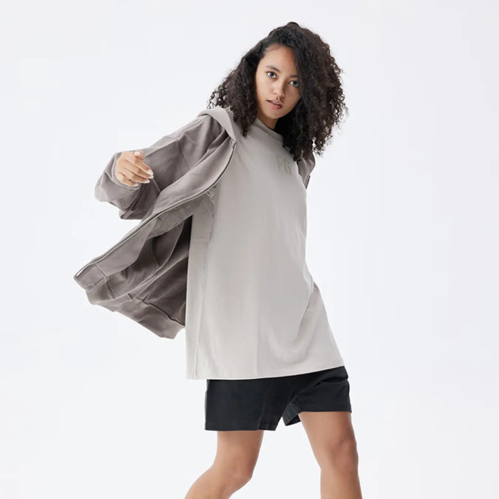 FOG FEAR OF GOD zipper cardigan jacket casual hooded sweatshirt earth gray