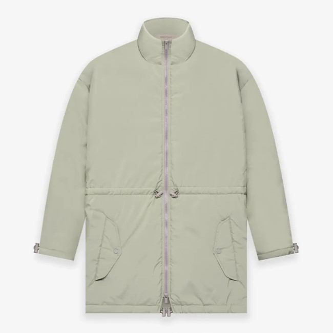 FOG FEAR OF GOD ESSENTIALS casual jacket 22 multi-line mid-length waisted cotton jacket