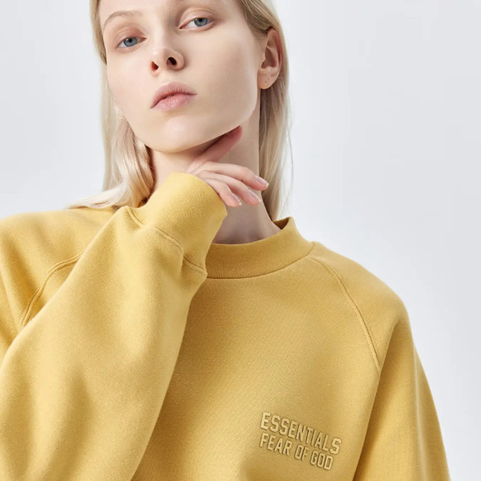FOG FEAR OF GOD ESSENTIALS double line 23 letters simple round neck sweatshirt