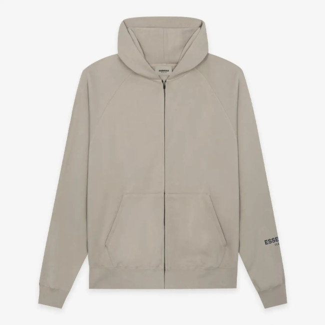 FOG FEAR OF GOD 20 multi-thread zipper cardigan ESSENTIALS letters casual loose sweatshirt