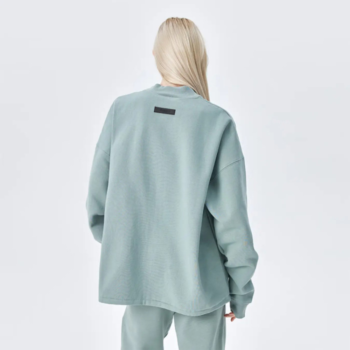 FOG FEAR OF GOD 23 double line hemless round neck sweatshirt ESSENTIALS simple top