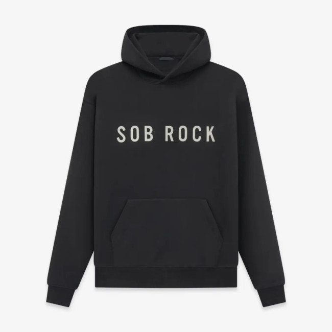 FOG FEAR OF GOD mainline band hoodie casual oversize sweatshirt black