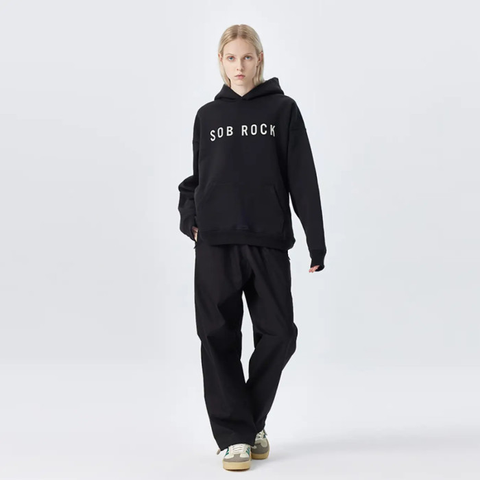 FOG FEAR OF GOD mainline band hoodie casual oversize sweatshirt black