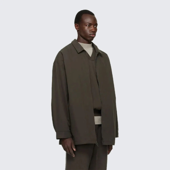 FOG FEAR OF GOD 23 multi-line solid color long jacket ESSENTIALS casual retro jacket