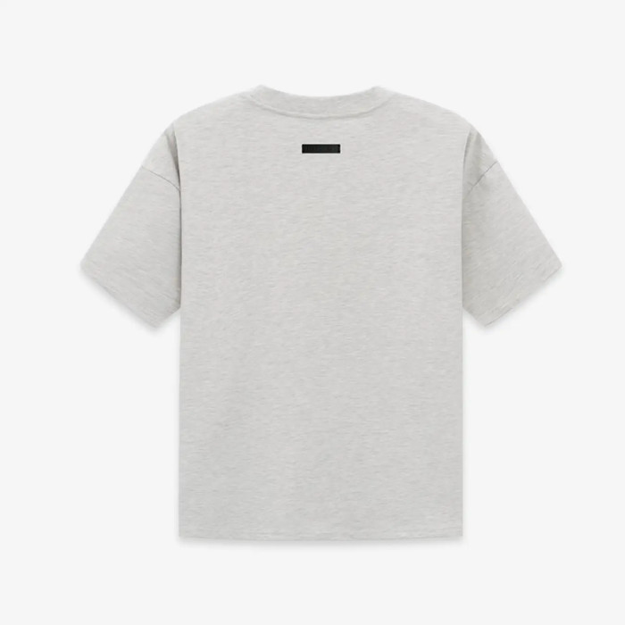 FOG FEAR OF GOD Season 8 main line flocking short-sleeved loose T-shirt light oatmeal color