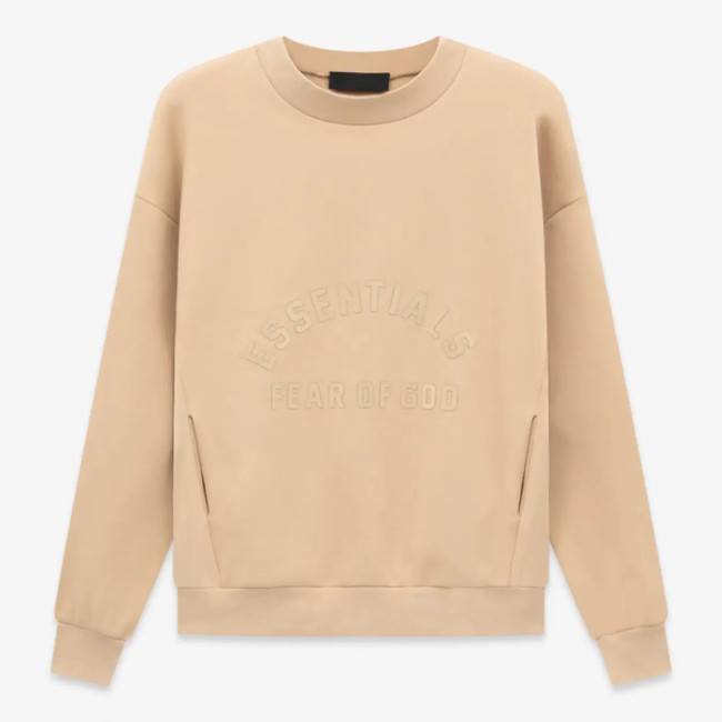 FOG FEAR OF GOD 23 double line semi-arc round neck sweatshirt ESSENTIALS casual top