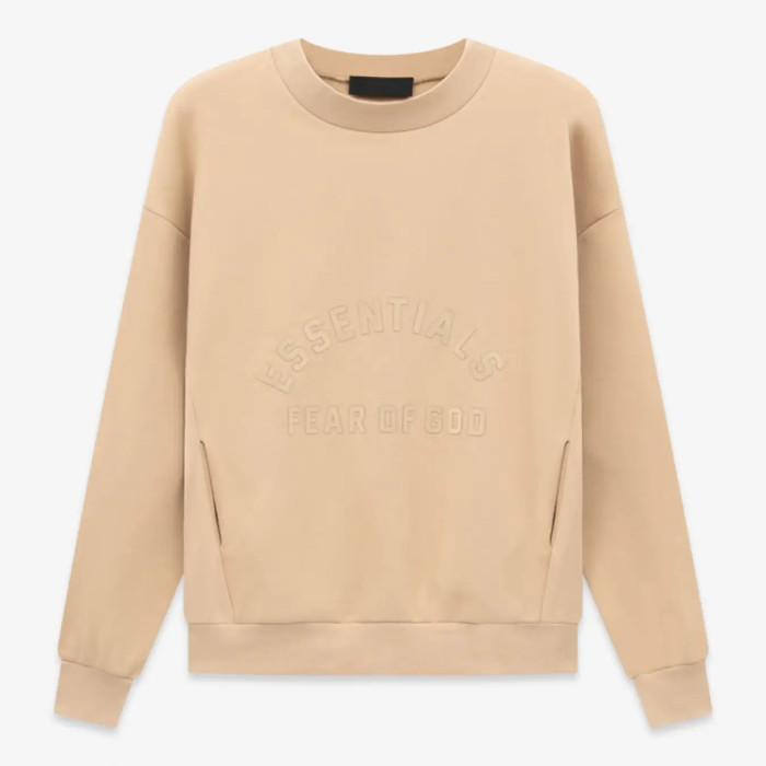 FOG FEAR OF GOD 23 double line semi-arc round neck sweatshirt ESSENTIALS casual top