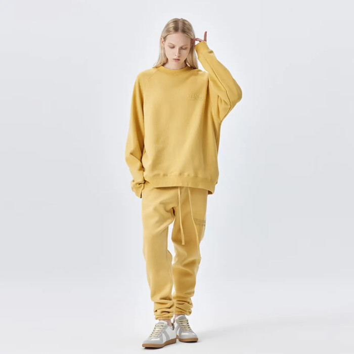 FOG FEAR OF GOD ESSENTIALS double line 23 letters simple round neck sweatshirt