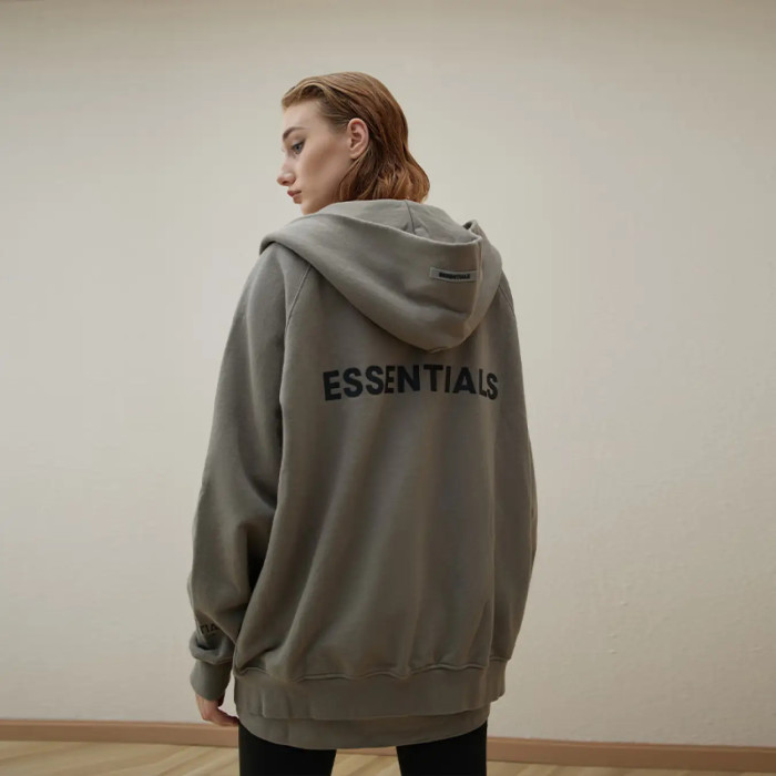 FOG FEAR OF GOD 20 multi-thread zipper cardigan ESSENTIALS letters casual loose sweatshirt