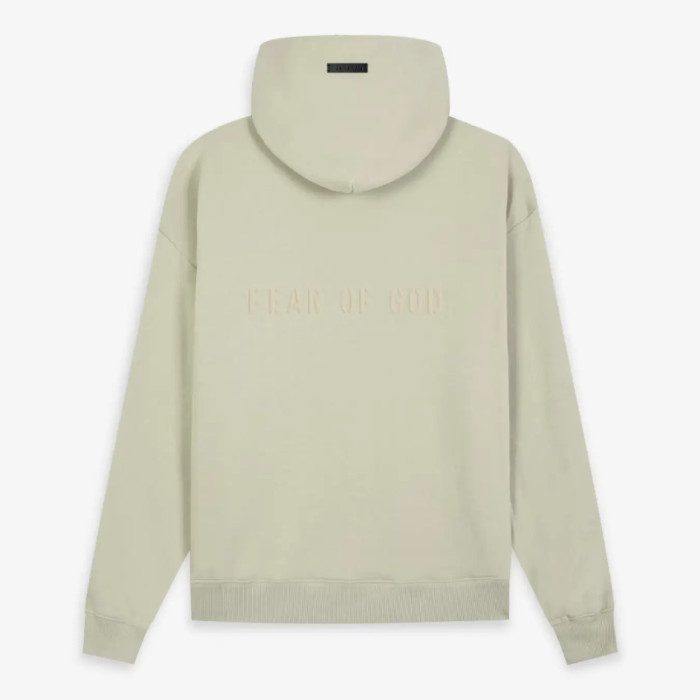 FOG FEAR OF GOD Season 7 FG flocked hoodie casual loose sweatshirt avocado color