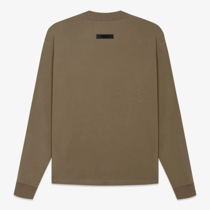 FOG FEAR OF GOD Essentials casual bottoming shirt 22 renewal long sleeves Dark brown