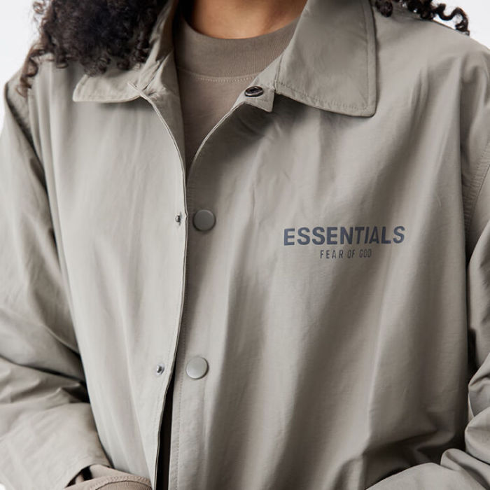 FOG FEAR OF GOD 21 multi-line lapel jacket ESSENTIALS retro coach jacket