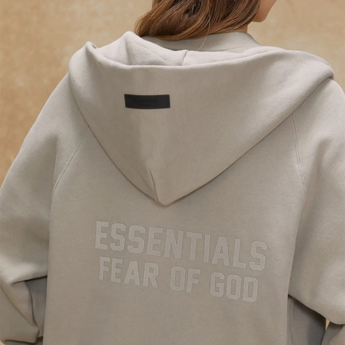 FOG FEAR OF GOD 22 double-line cardigan jacket ESSENTIALS casual loose hooded sweatshirt