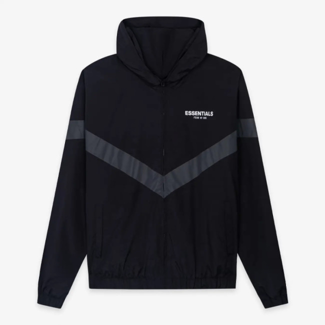 FOG FEAR OF GOD double line reflective jacket ESSENTIALS retro casual jacket