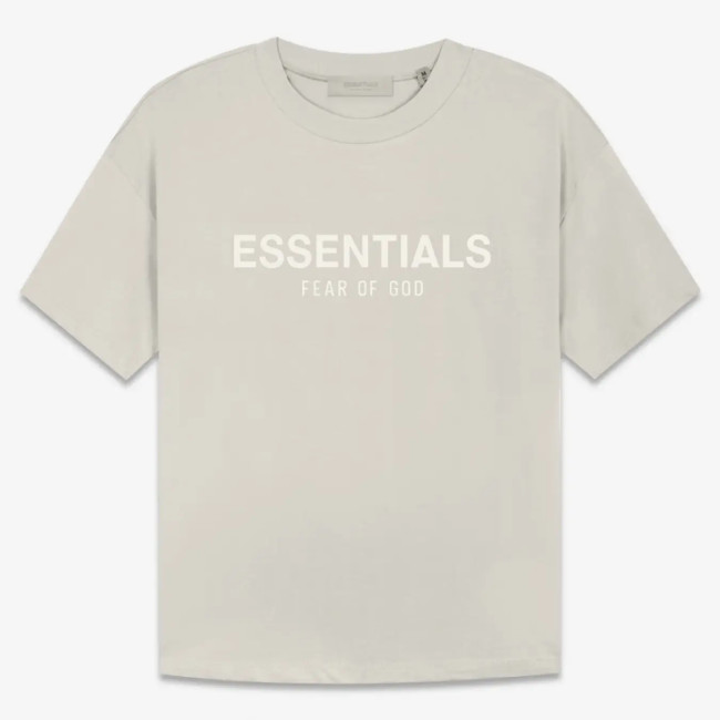 FOG Fear of God 22 replica dual -hushed short -sleeved ESSENTIALS T -shirt wheat-colored