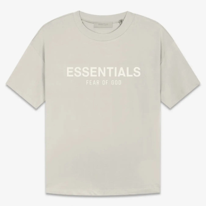 FOG Fear of God 22 replica dual -hushed short -sleeved ESSENTIALS T -shirt wheat-colored