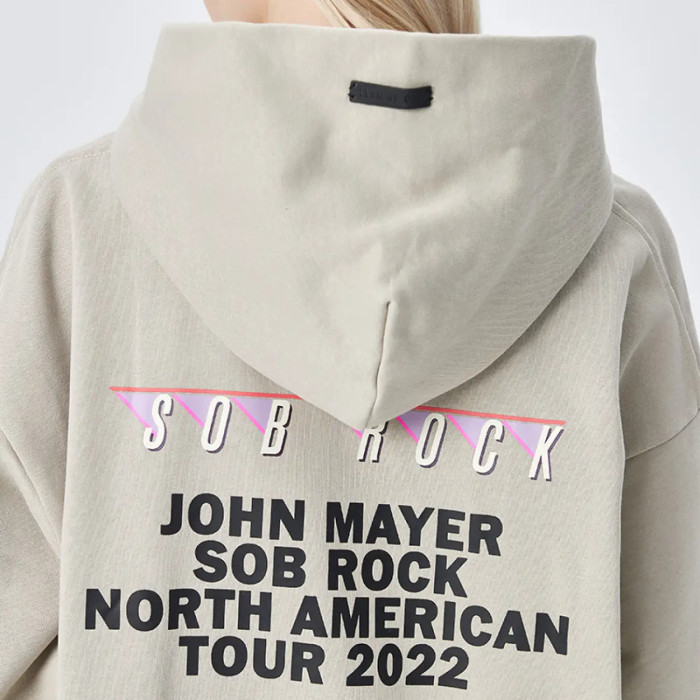 FOG FEAR OF GOD mainline band hoodie casual oversize sweatshirt Sand color