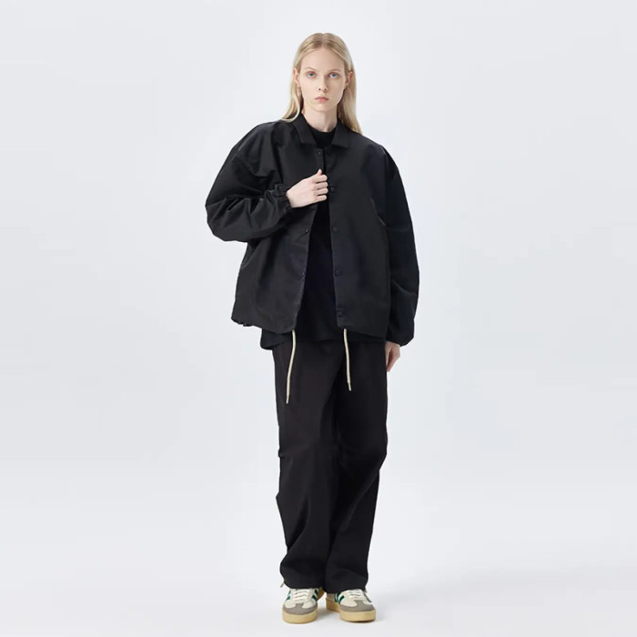 FOG FEAR OF GOD 23 double line semi-arc coach jacket ESSENTIALS retro jacket