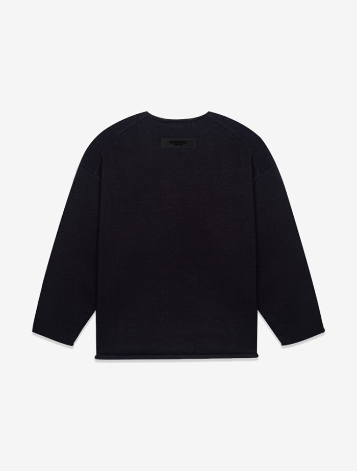 FOG FEAR OF GOD ESSENTIALS 22 1977 flocked crew neck sweater