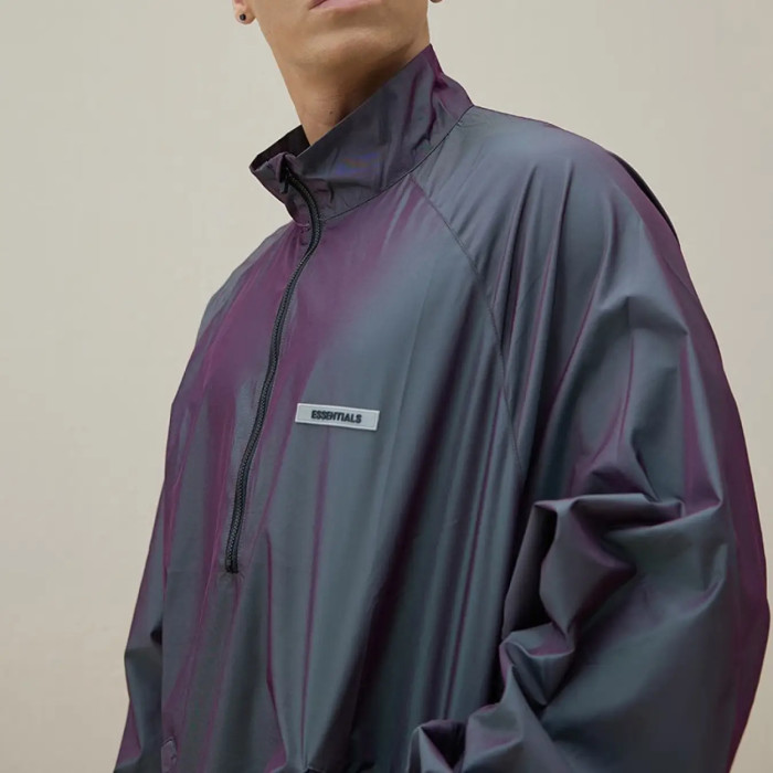 FOG FEAR OF GOD 20 multi-line half zipper jacket ESSENTIALS casual top