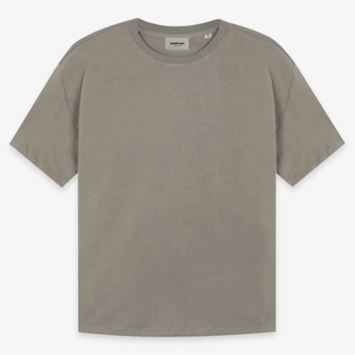 FOG Fear of God 21 Reproduced short -sleeved Essentials Summer casual T -shirt Dark brown
