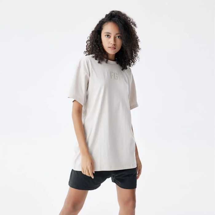 FOG FEAR OF GOD Season 7 FG main line loose T-shirt beige gray