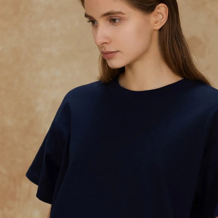 FOG FEAR OF GOD Season 7 Main Line 7 Words Loose Heavy T-shirt Navy blue