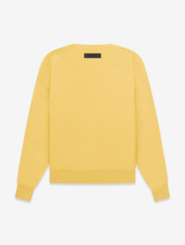 FOG FEAR OF GOD ESSENTIALS 23 Multi-stitch henley neck sweater