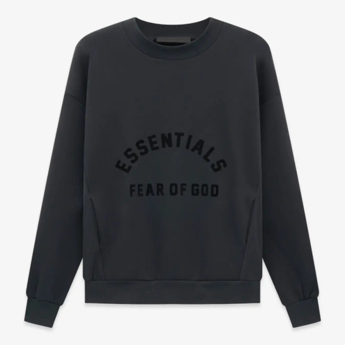 FOG FEAR OF GOD 23 double line semi-arc round neck sweatshirt ESSENTIALS casual top