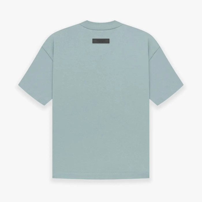 FOG FEAR OF GOD 23 ESSENTIALS double line single row printed T-shirt haze blue