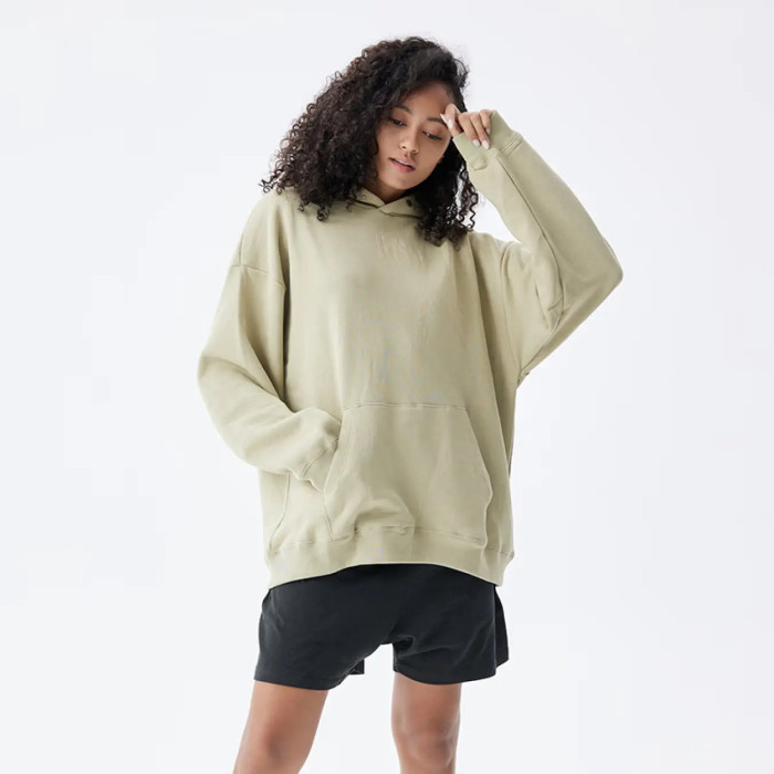 FOG FEAR OF GOD Season 7 FG flocked hoodie casual loose sweatshirt avocado color