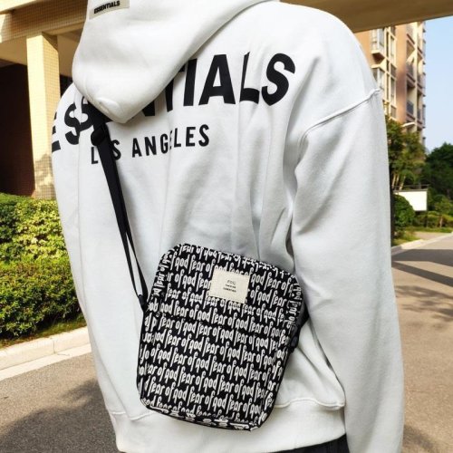 FEAR OF GOD ESSENTIALS Full Print Small Square Bag