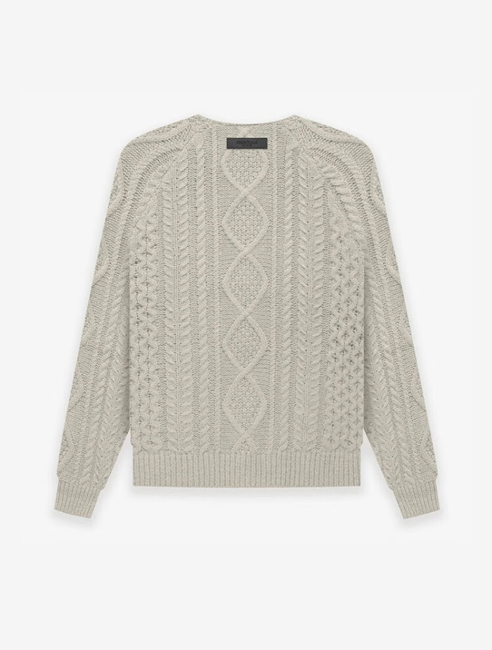 FOG FEAR OF GOD ESSENTIALS 22 Double-stitched vintage twist crew neck sweater