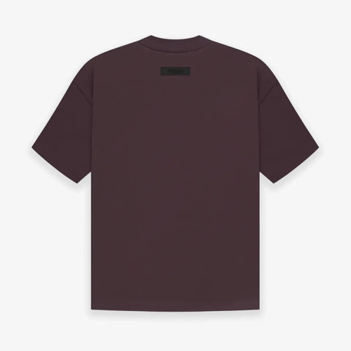 FOG FEAR OF GOD 23 ESSENTIALS double line single row printed T-shirt plum purple