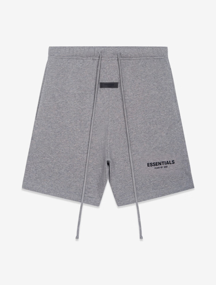 FEAR OF GOD ESSENTIALS Double stitched small label flocking shorts