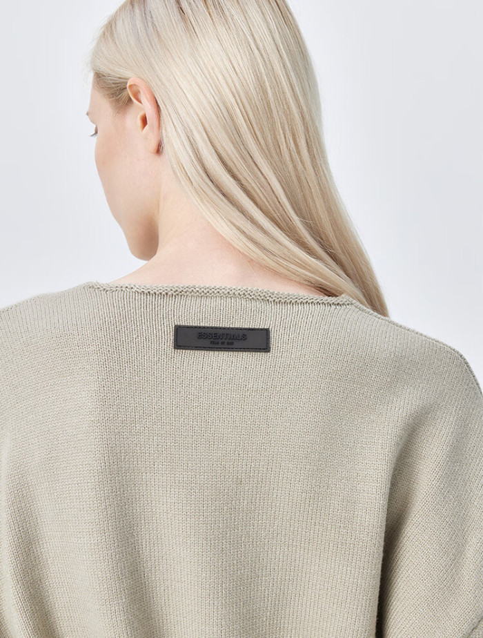 FOG FEAR OF GOD ESSENTIALS 23 Multi-stitch henley neck sweater